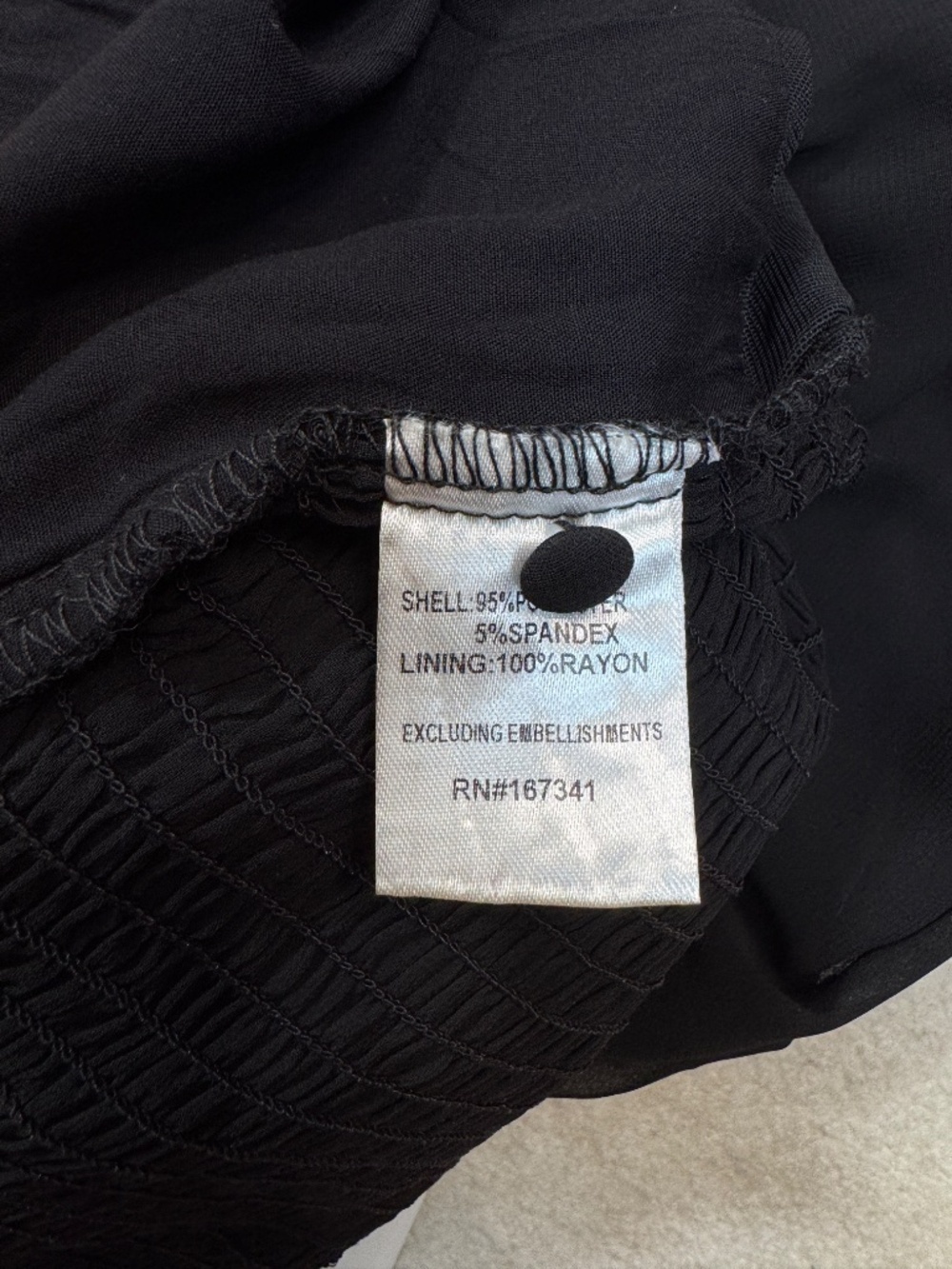 BLACK SHEER BALLOON SLEEVE BODYSUIT WITH SWEETHEART NECKLINE SIZE LARGE - Picture 13 of 15